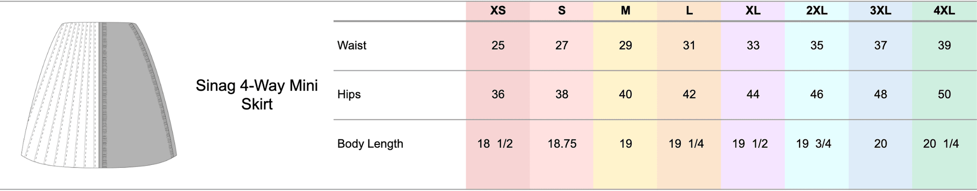 Sinag 4-Way Mini Skirt Denim Fashion R2R On Repeat