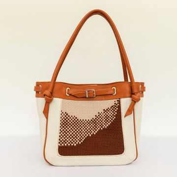 Wave Tote Tan Fashion Rags2Riches