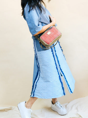 4-Way A-Line Skirt Chambray & Binetwagan