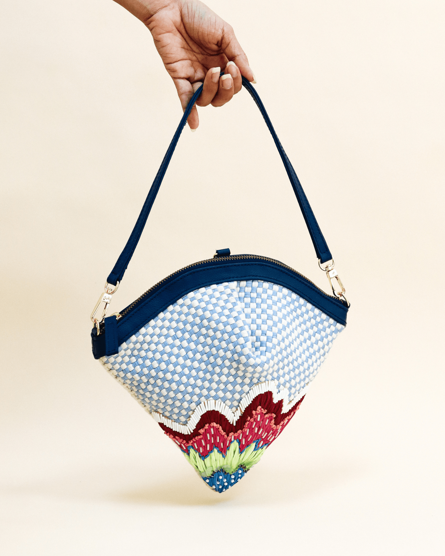 Benguet Petal Bag Navy Fashion Rags2Riches