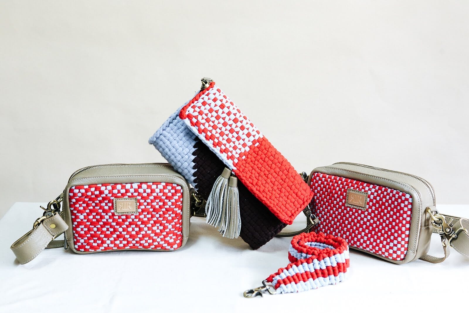 Bento Checkerboard Red & Light Blue Fashion Rags2Riches