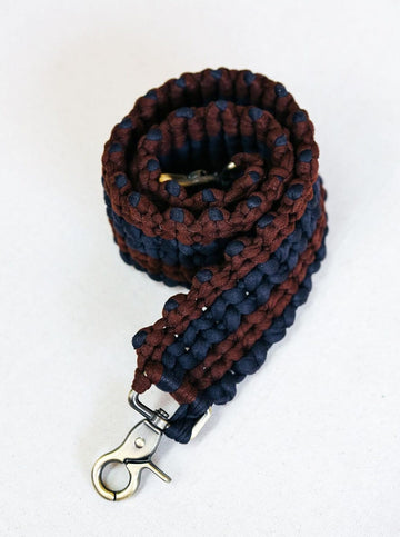 [Ready Today] Macrame Strap Brown & Navy