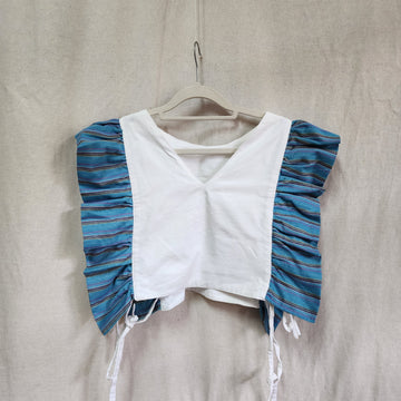 [RE-LOVE] Daffodil Ruffled Bib White