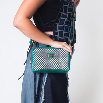 Bento Plus Checkerboard Emerald & Blush
