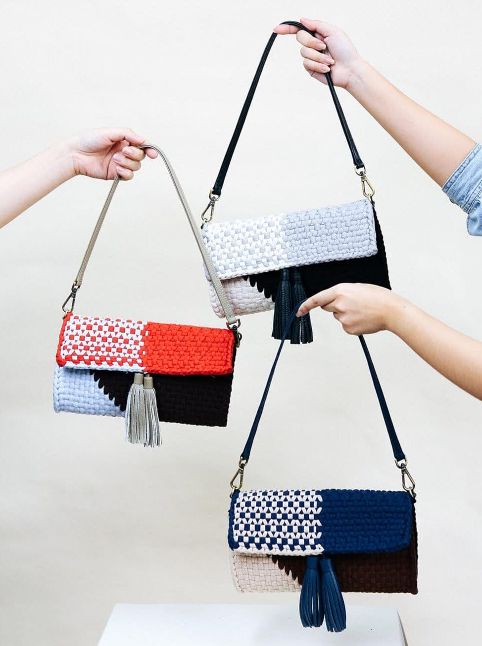 [Ready Today] Estelle Clutch Grayscale Fashion Rags2Riches
