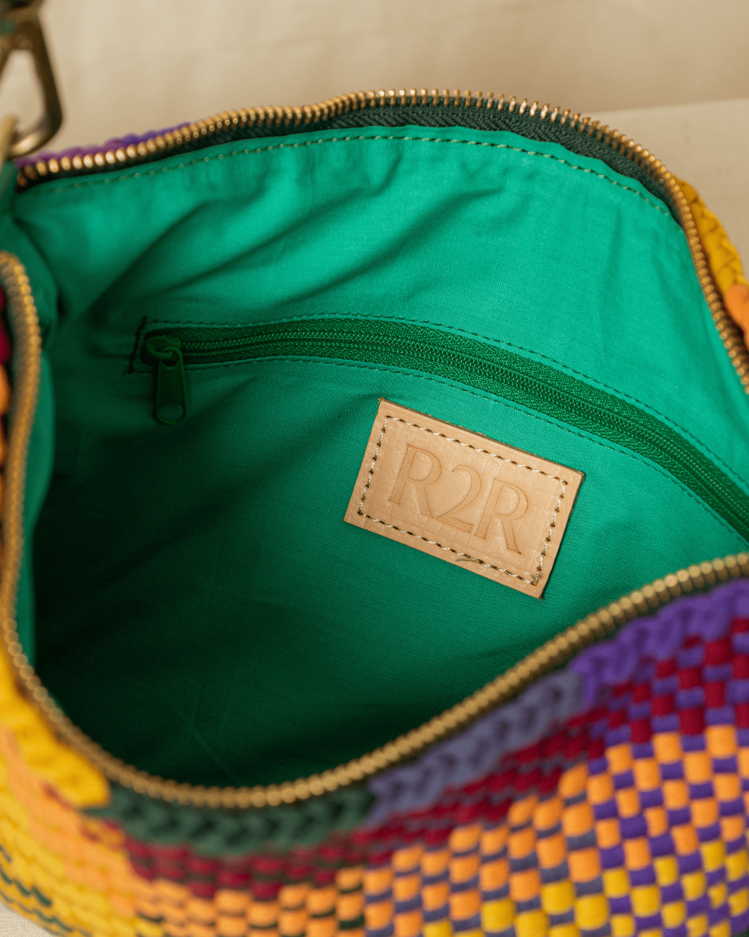 [Ready Today] Fortune Cookie Micro Hobo Blocks Rainbow Fashion Rags2Riches