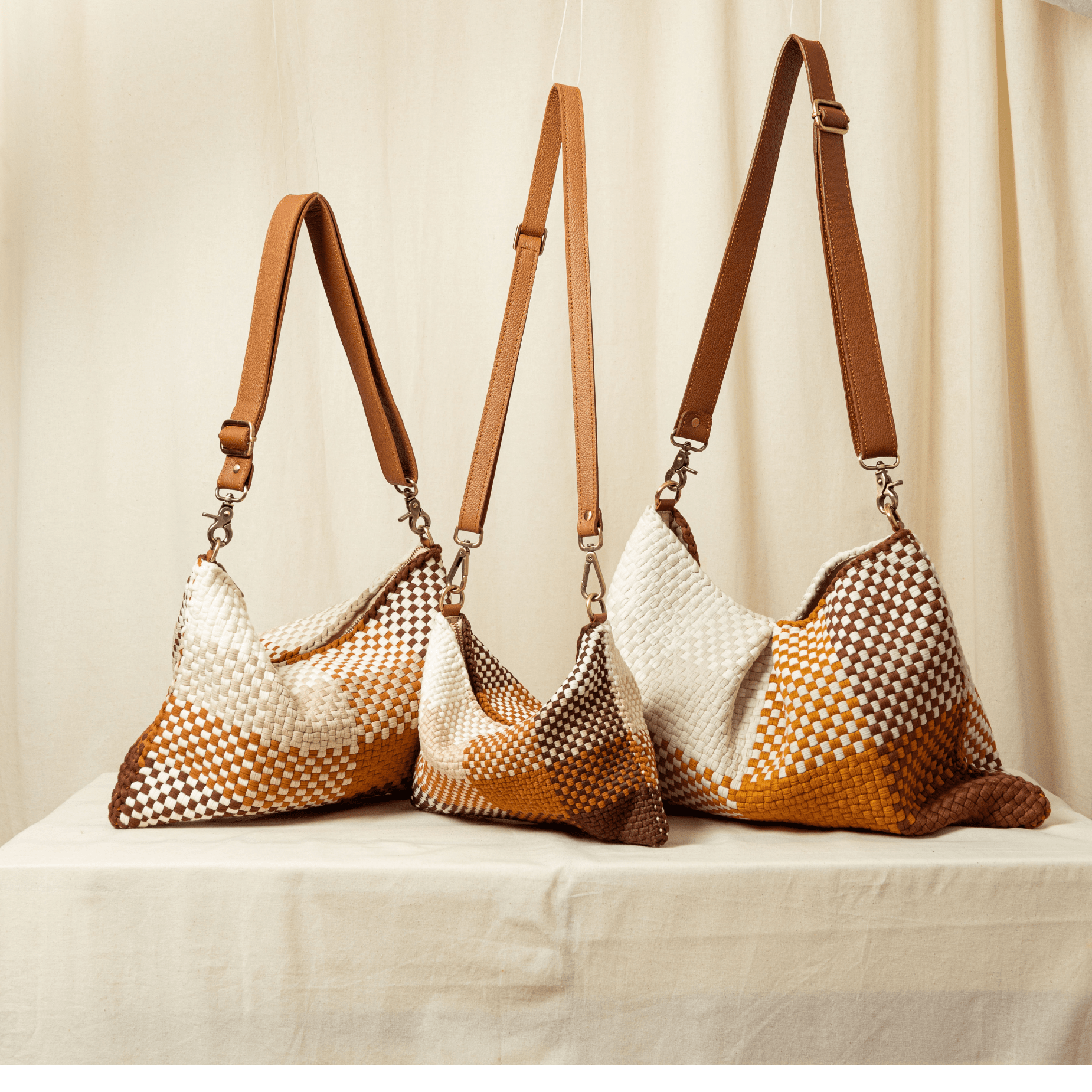 [Ready Today] Fortune Cookie Micro Hobo Blocks Sunrise Fashion Rags2Riches