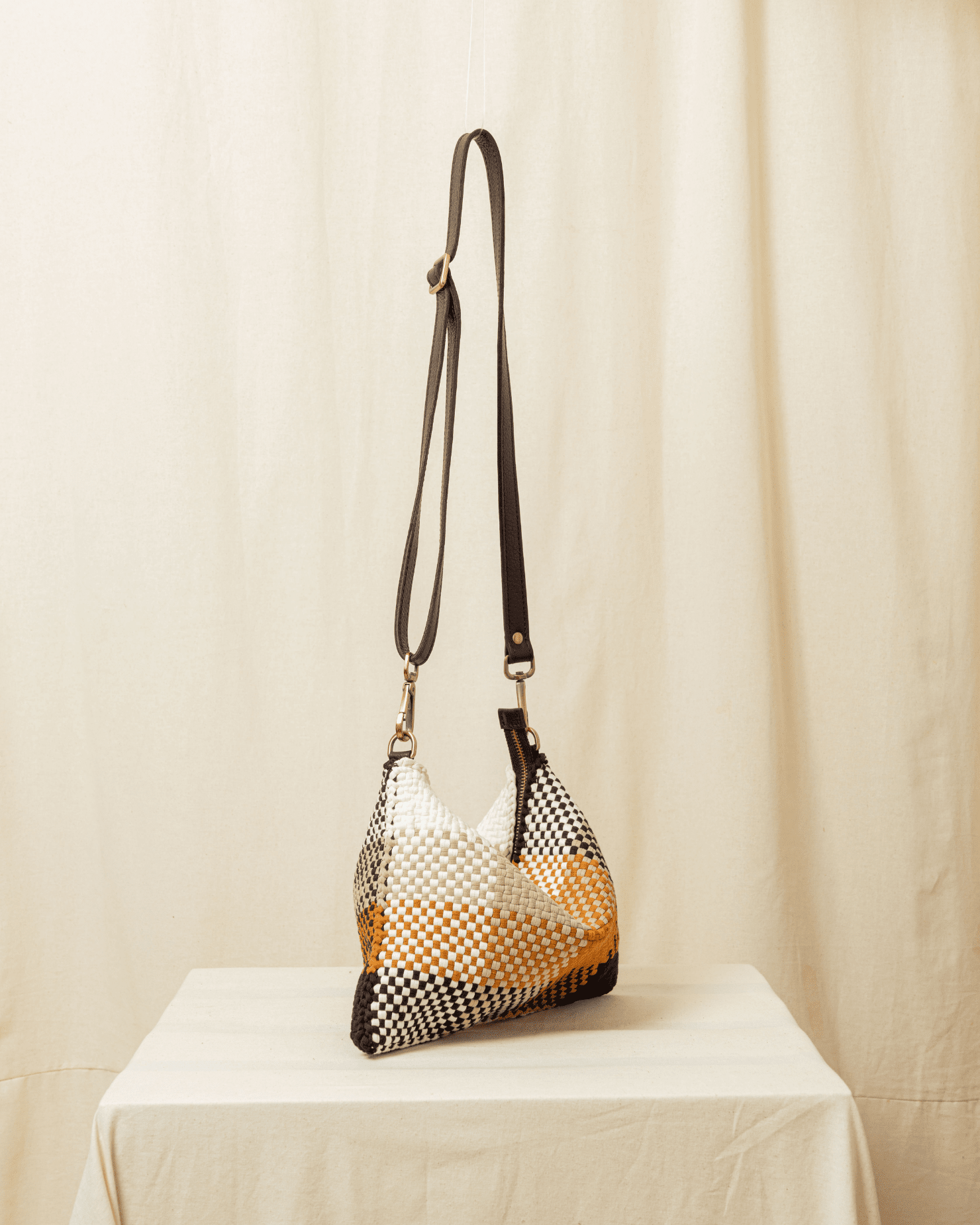 [Ready Today] Fortune Cookie Micro Hobo Blocks Tiramisu Fashion Rags2Riches
