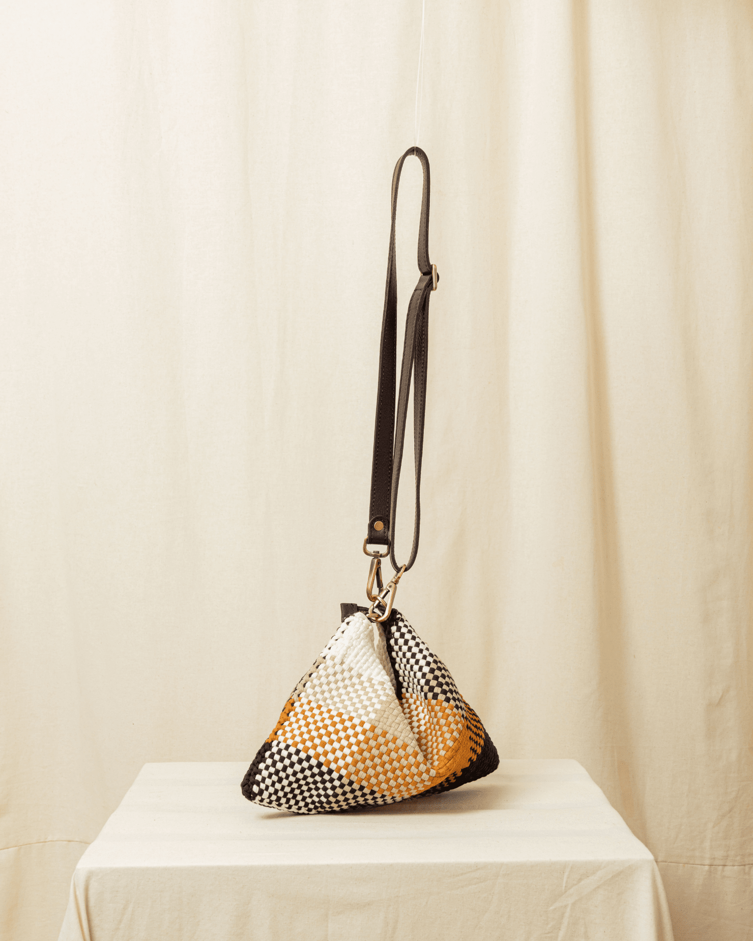 [Ready Today] Fortune Cookie Micro Hobo Blocks Tiramisu Fashion Rags2Riches