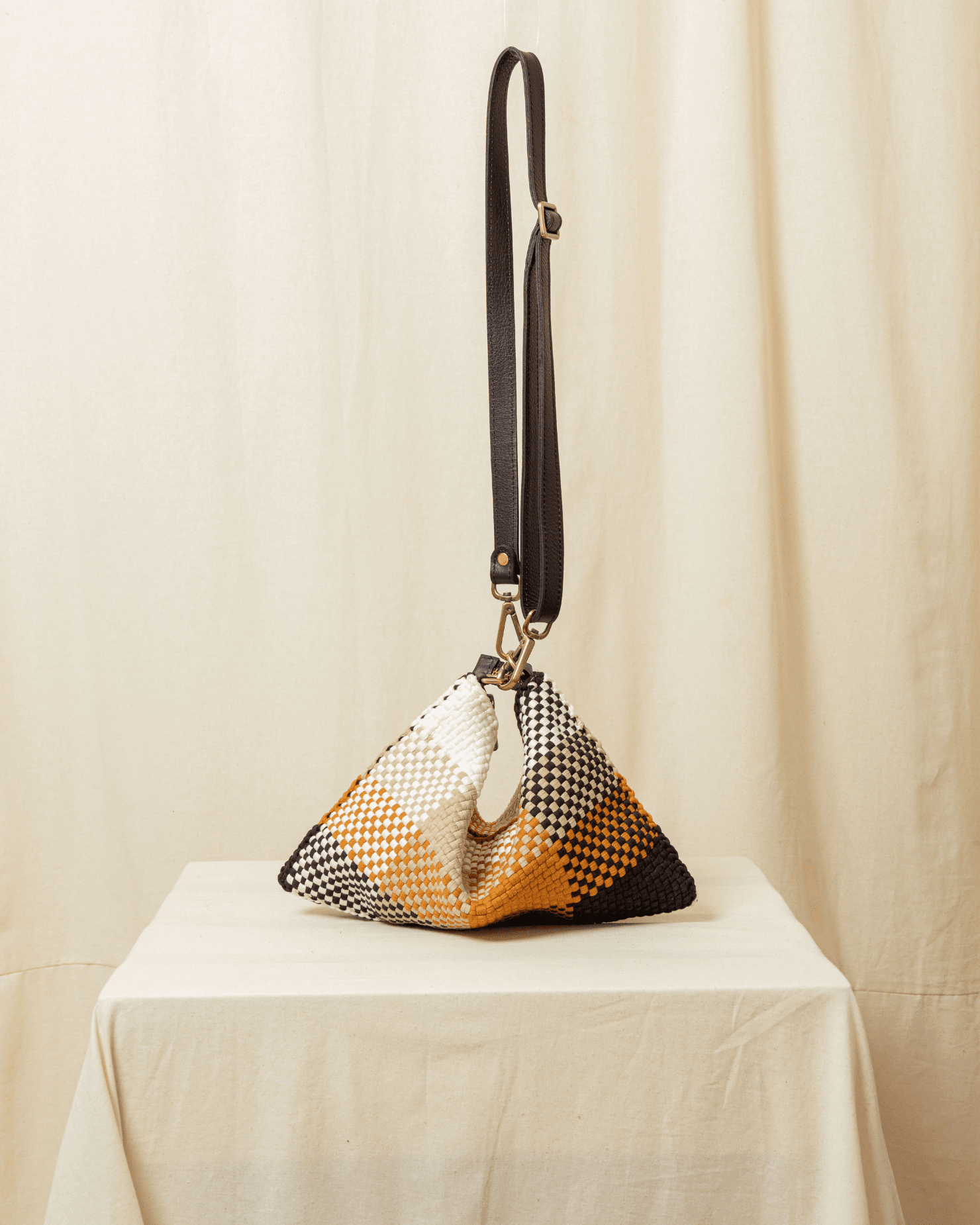 [Ready Today] Fortune Cookie Micro Hobo Blocks Tiramisu Fashion Rags2Riches
