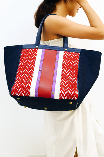 Mercado Carry-all Herringbone Denim