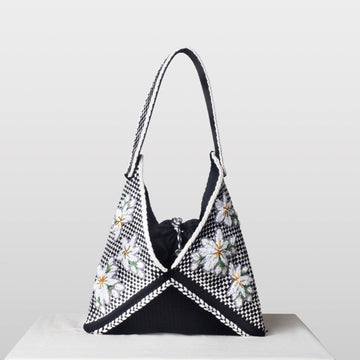 Sampaguita Hobo Black & Beige