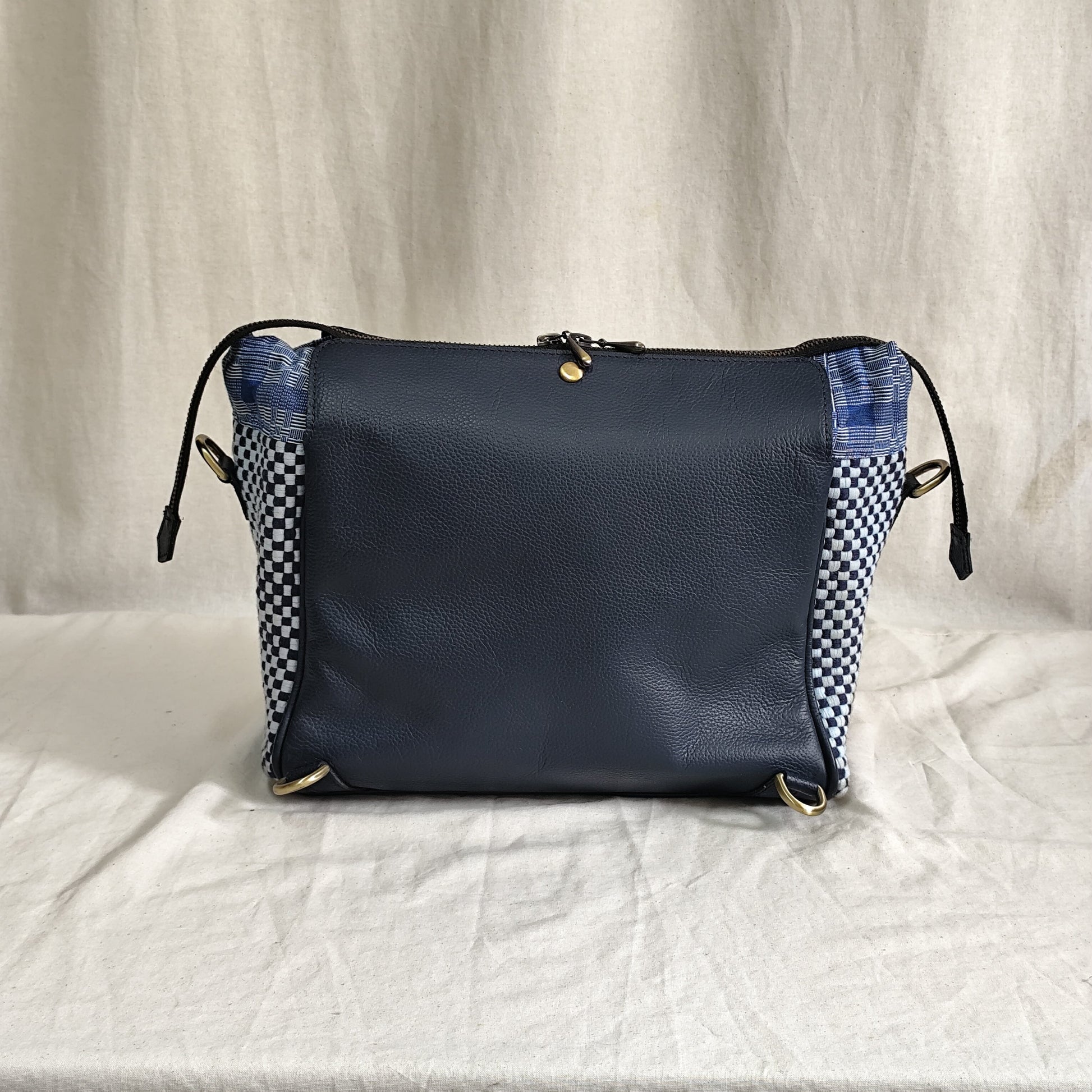 [SAMPLE] Leonor Convertible Backpack Monochrome Navy Fashion Rags2Riches