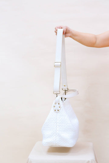 Adjustable Buslo Bag Strap White