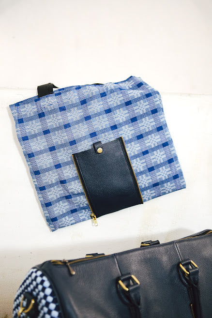 Carry All Carry On Monochrome Navy Blue Fashion Rags2Riches