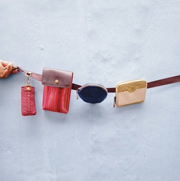 Liwaliw Multi-purse Belt Bag Red