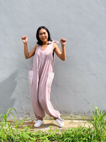 Pasyal Jumpsuit in Mauve