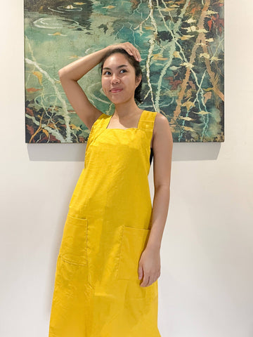 Smock Apron Mustard Linen