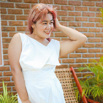 [SAMPLE] The Trench Wrap Dress White